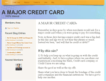 Tablet Screenshot of amajorcreditcard.com